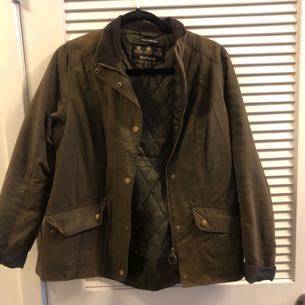 Brown Barbour jacket